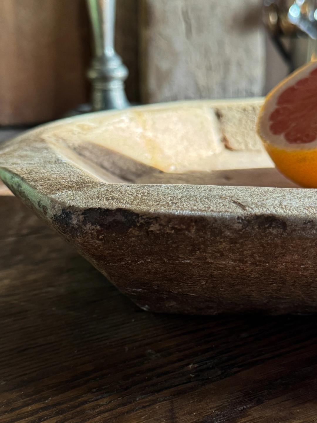 Hexagonal Rose Kharal Bowl