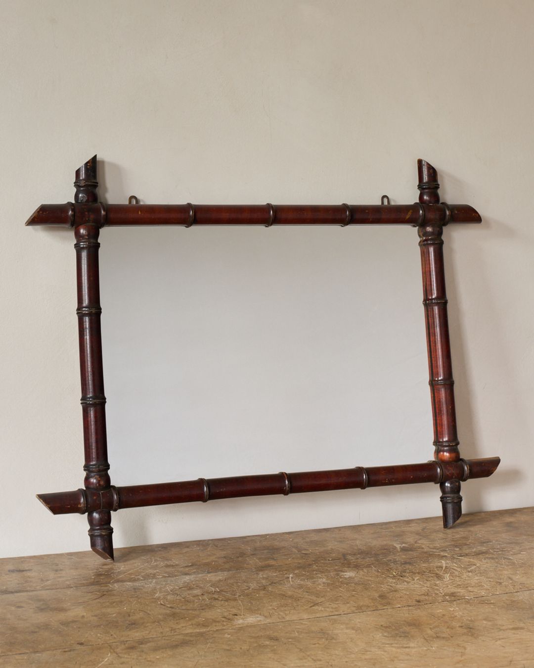 Faux Bamboo Mirror
