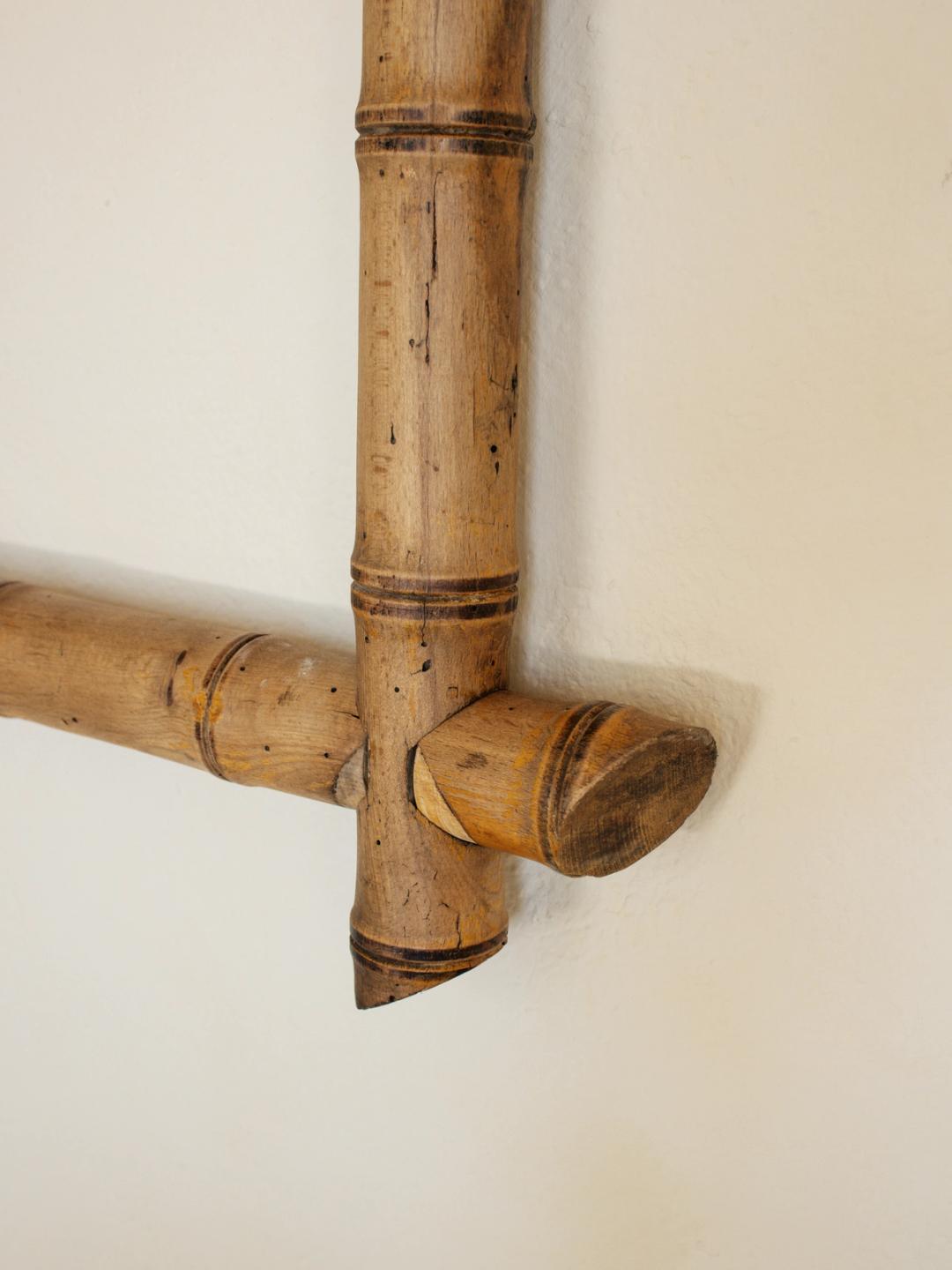 Faux Bamboo Wooden Frame