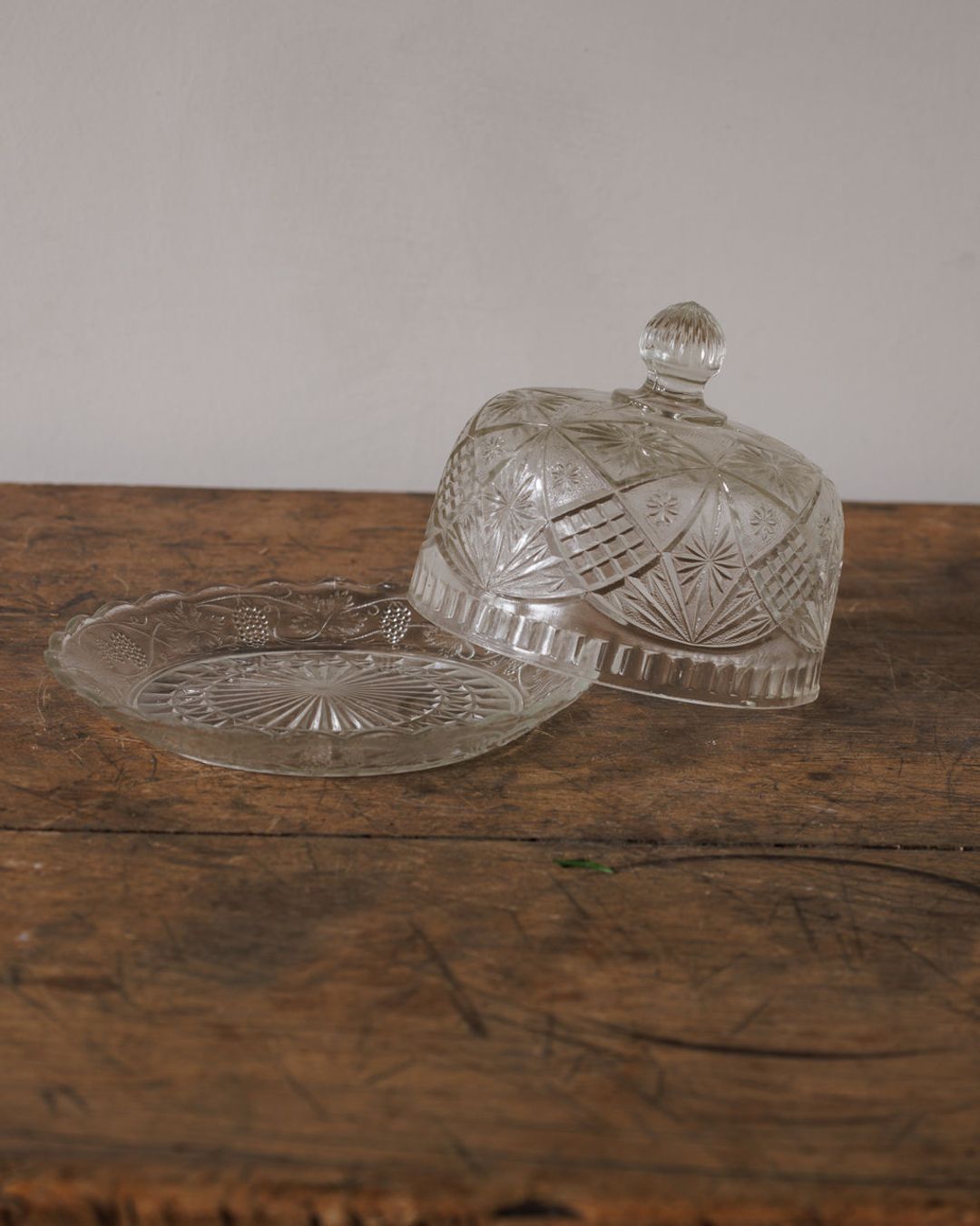 Glass Butter Dish - II
