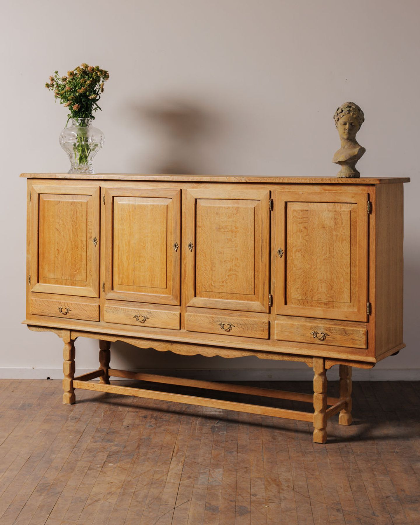 Vintage Danish Oak Sideboard