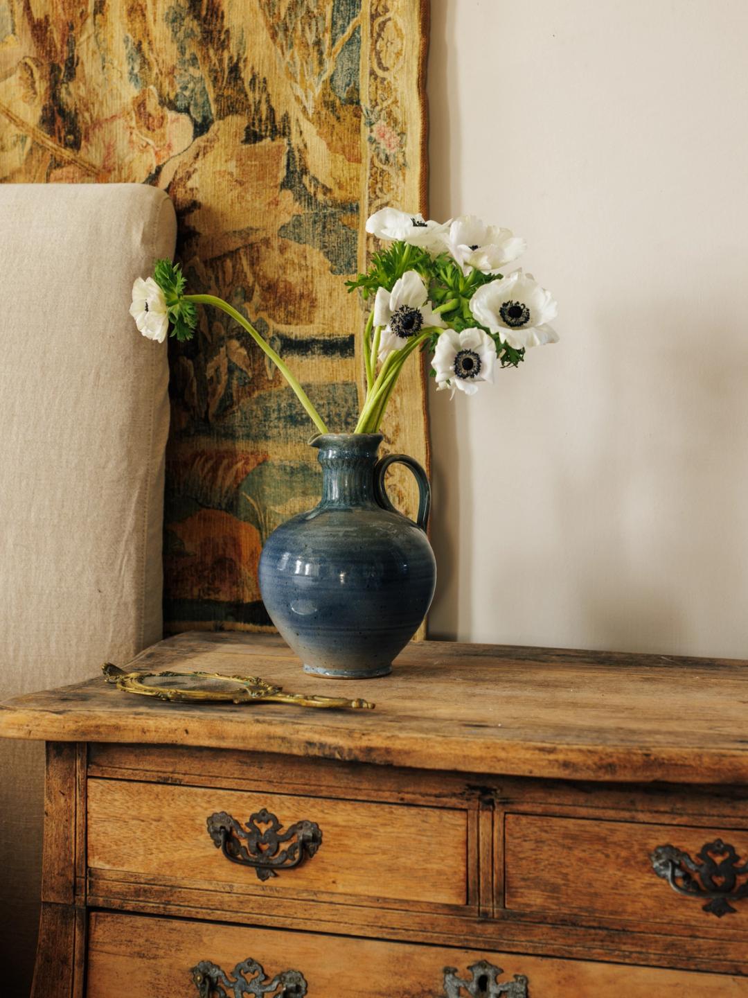 Blue Glazed Pitcher
