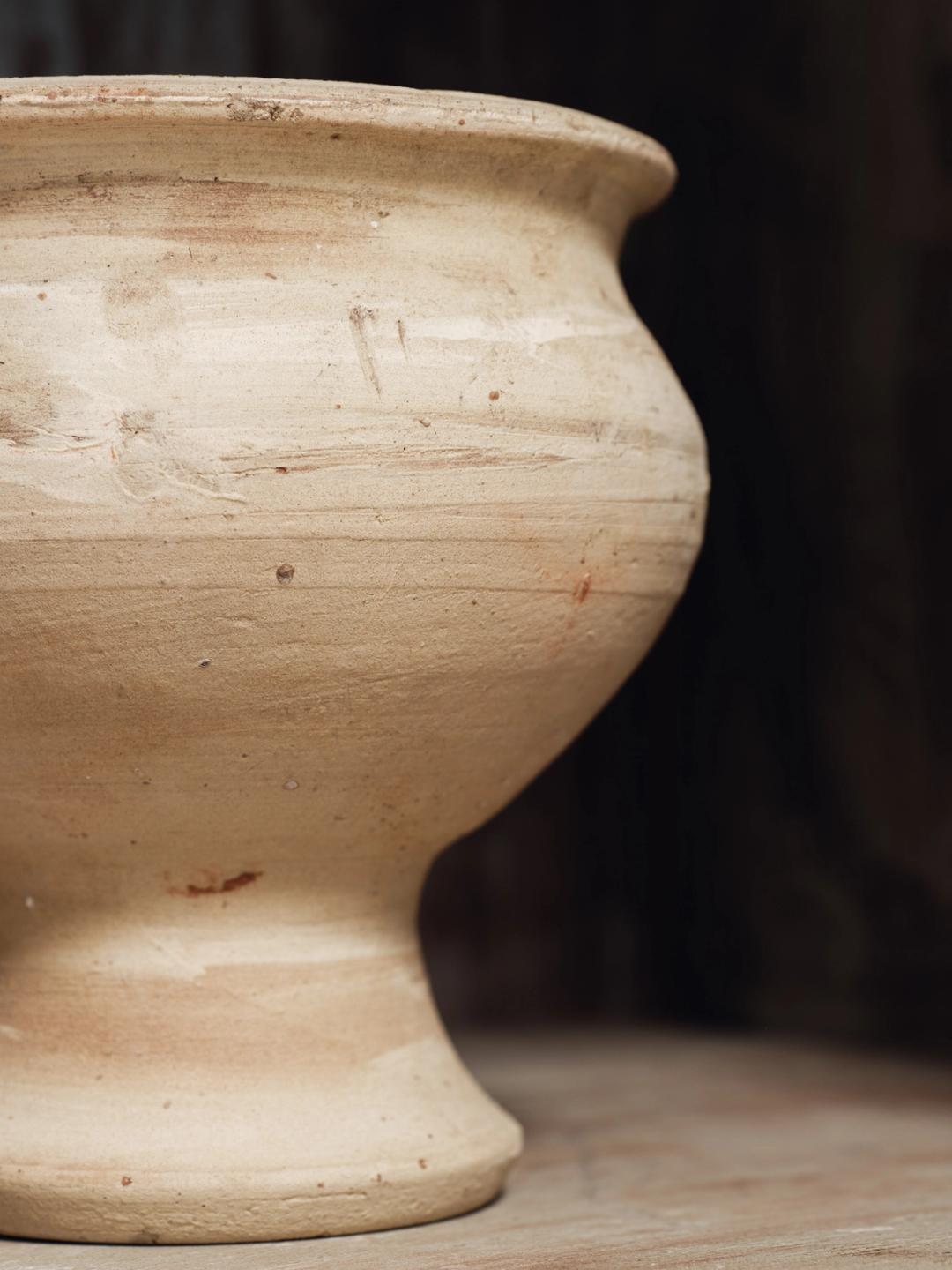 Mini Egyptian Pedestal Bowl - White
