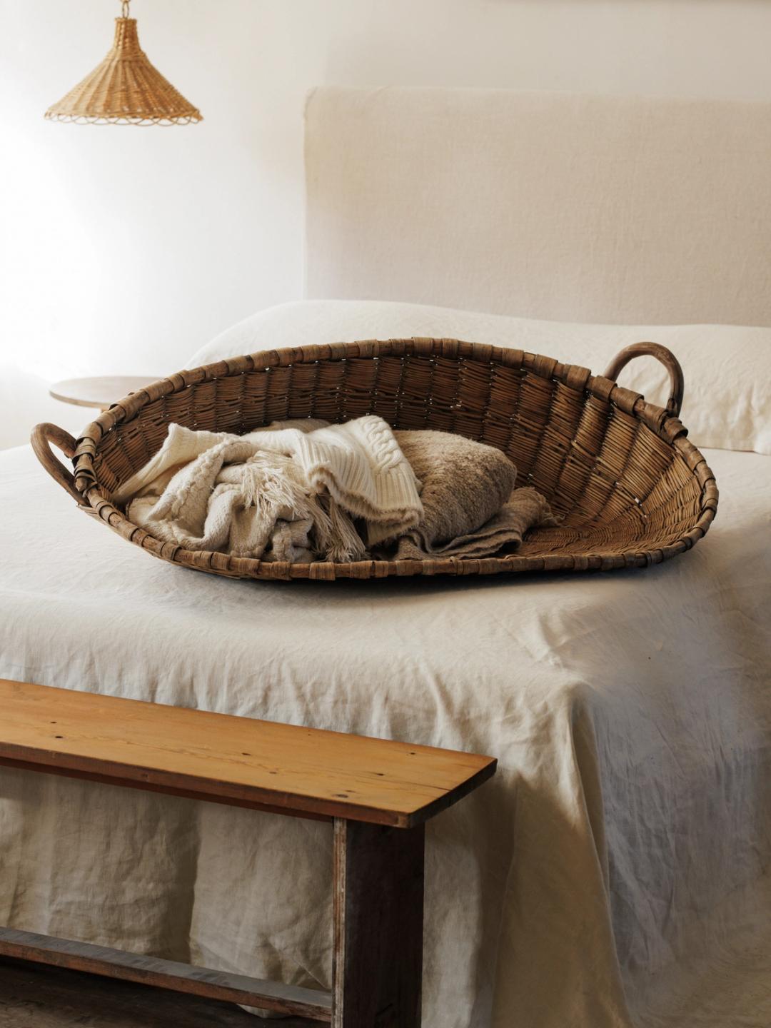 Wicker Wheat Basket