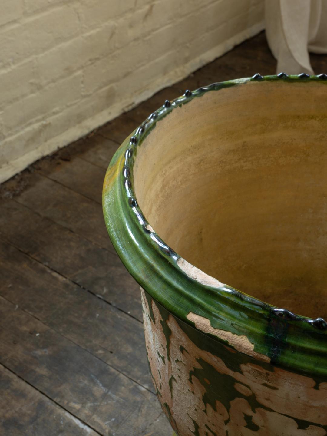 Green Glazed Planter
