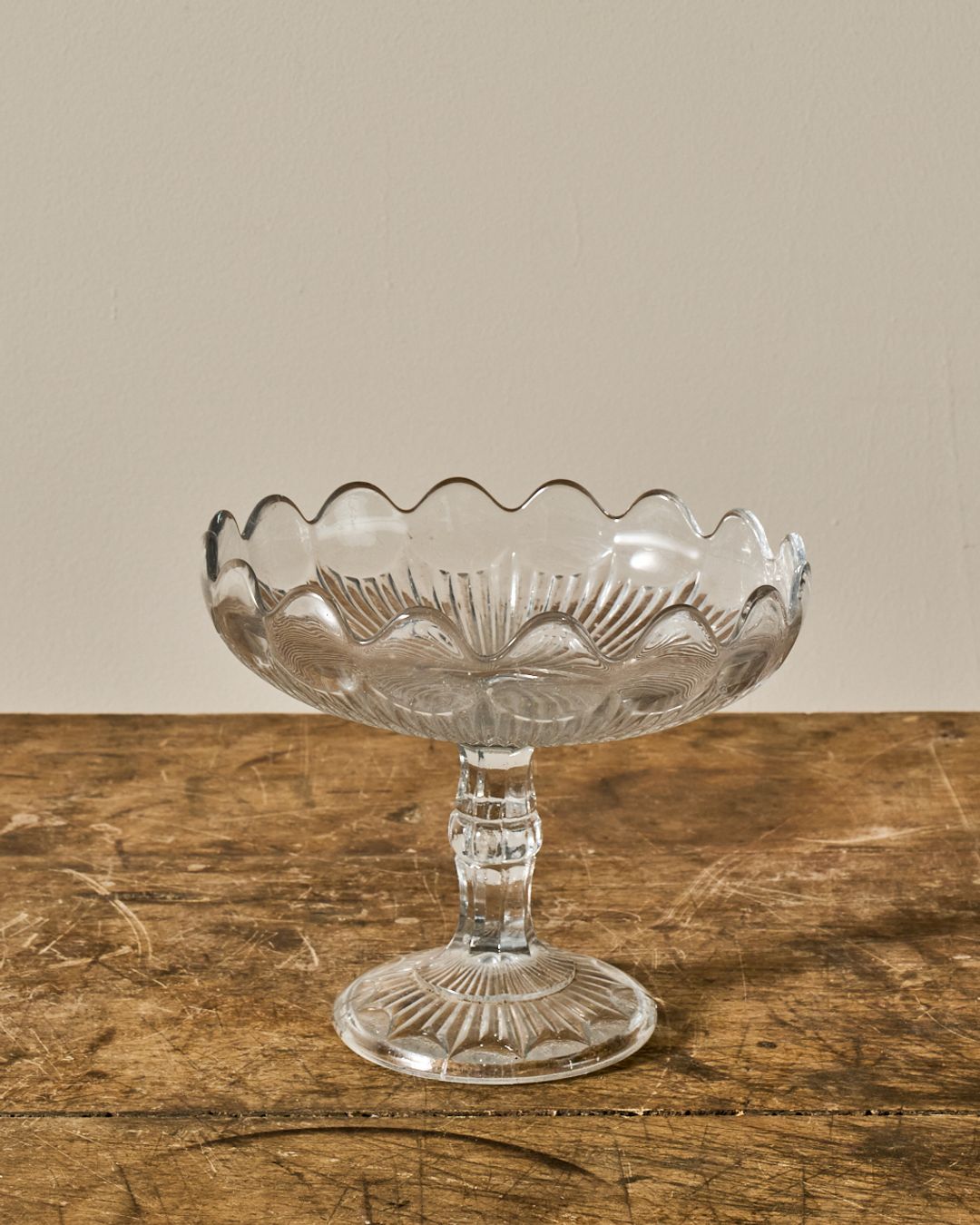 Vintage Glass Pedestal Dish/Cloche