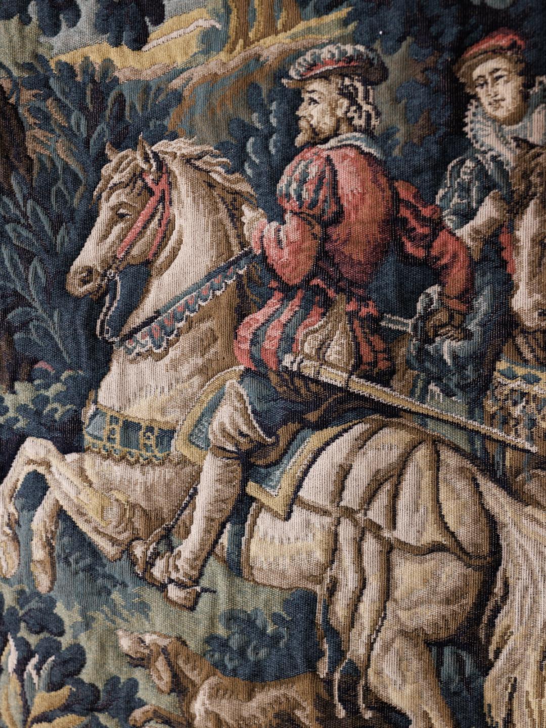 Horse, Knight and Forest Tapestry
