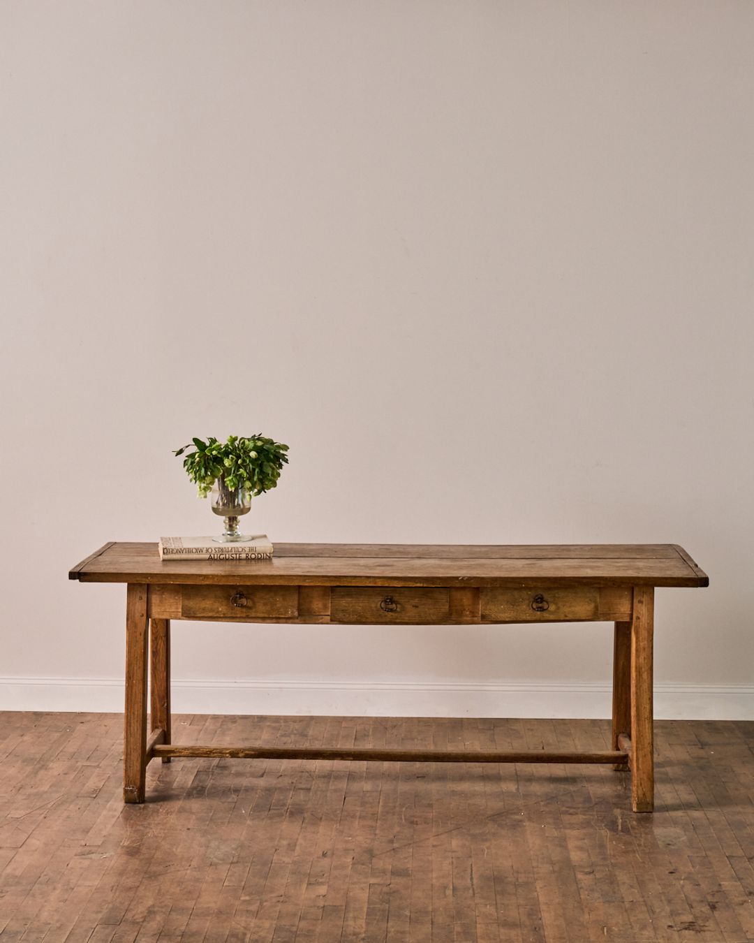 19th c. Oak Console Table