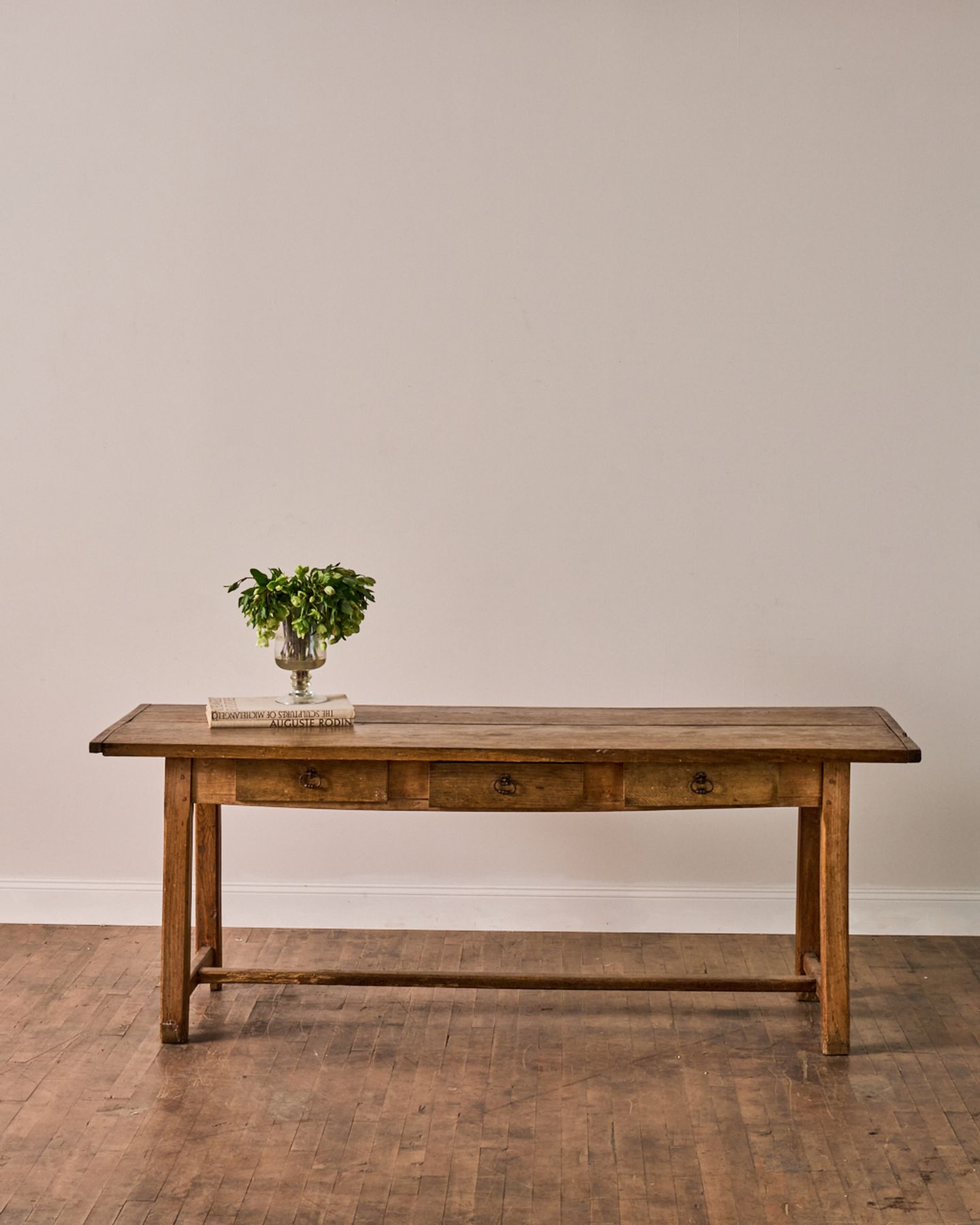19th c. Oak Console Table