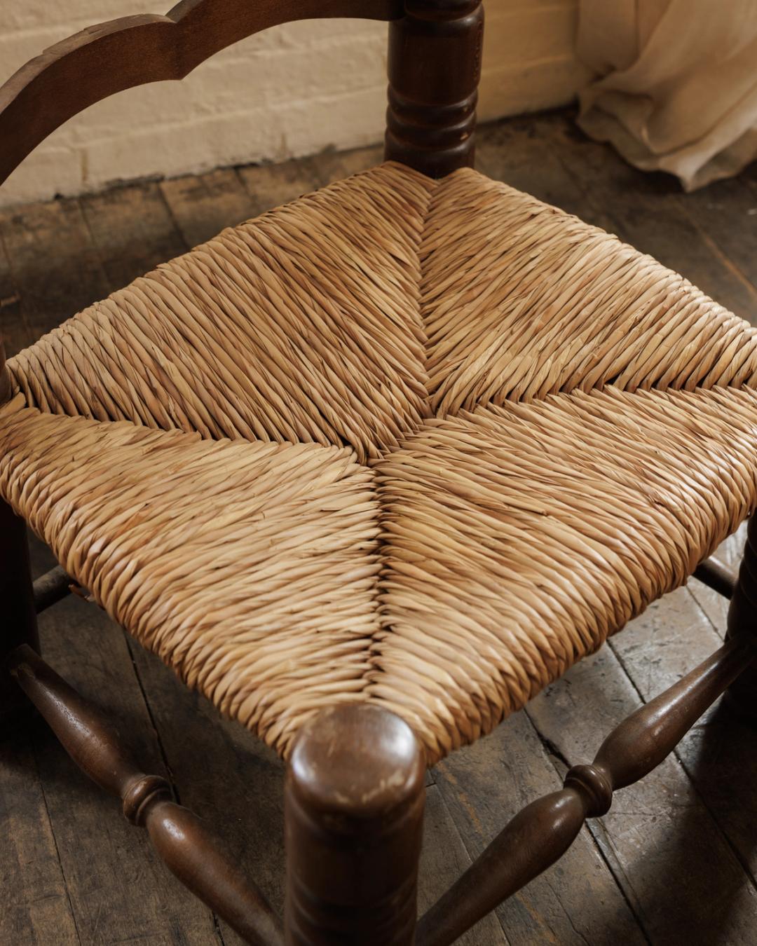 Fireplace Rush Chair