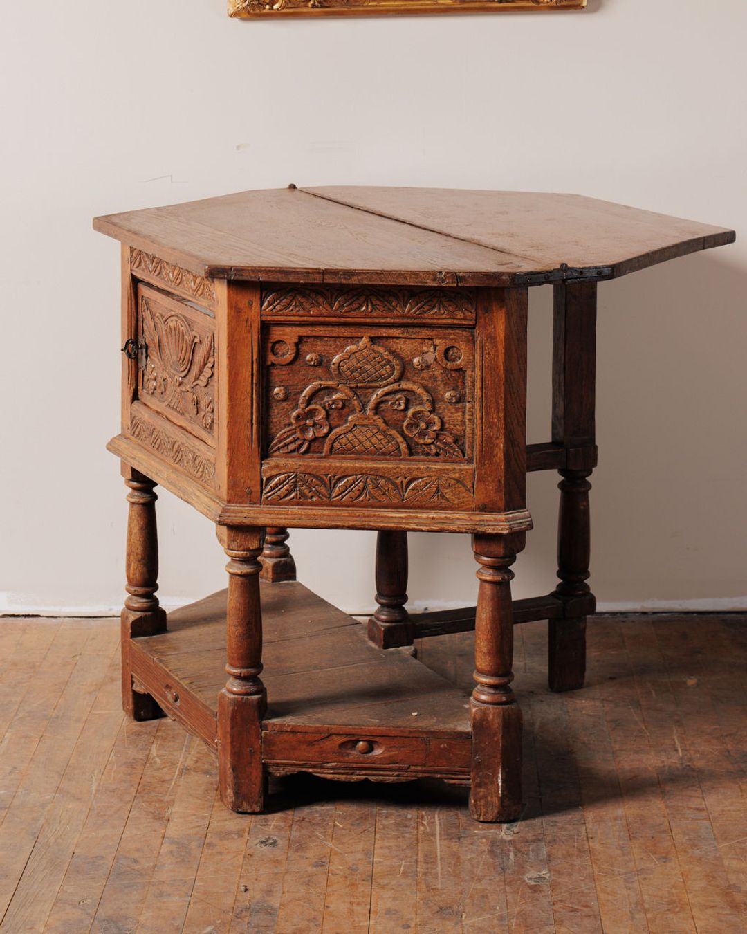 19th c. Oak Side Table