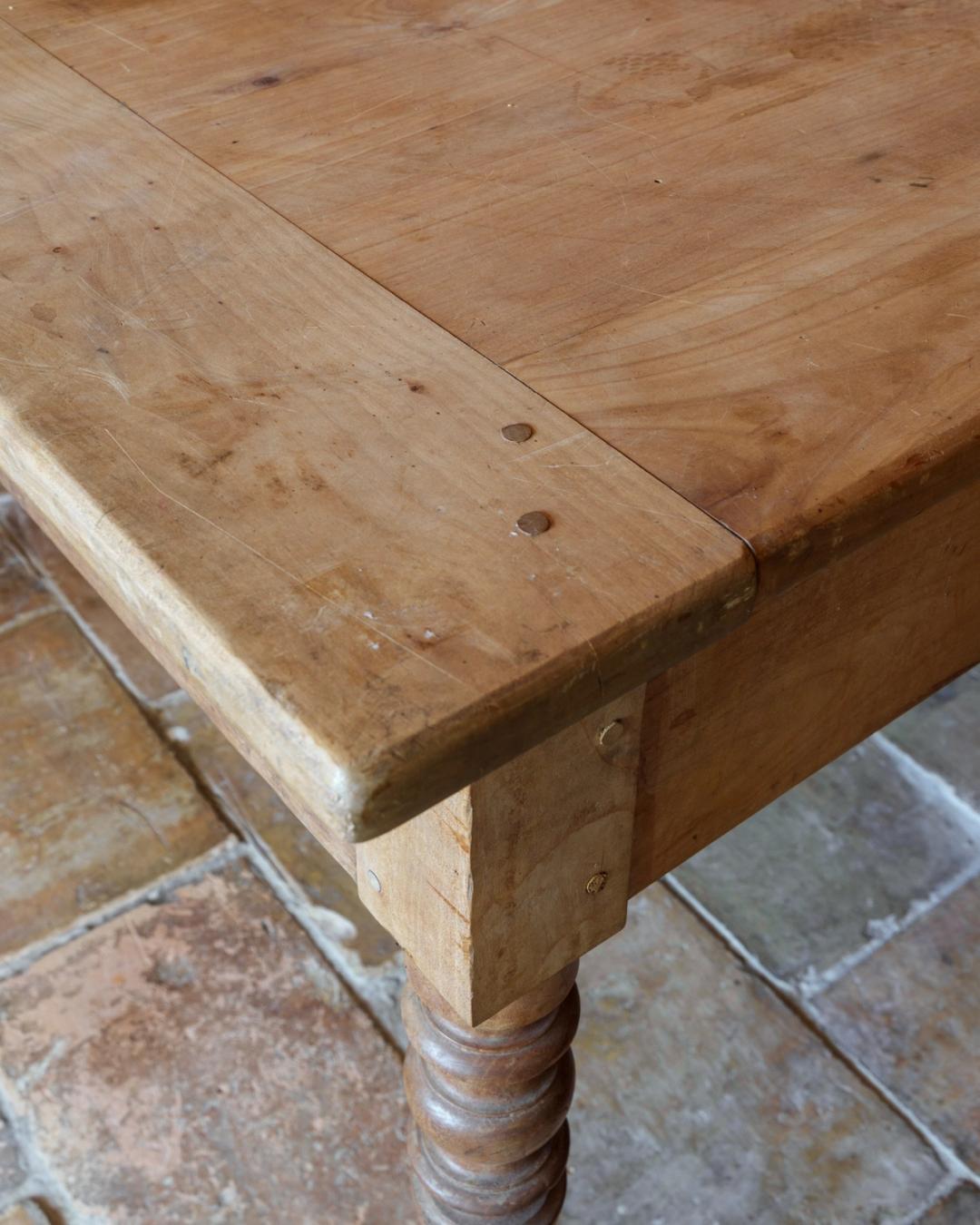 19th c. Oak Farm Table