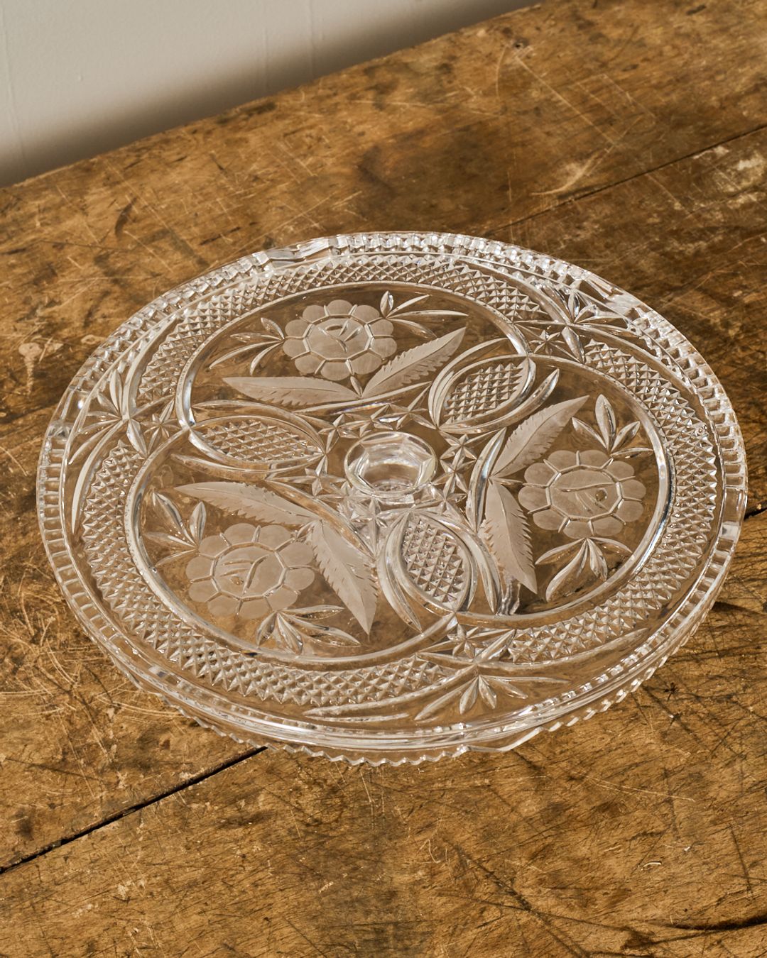Vintage Glass Pedestal Dish/Cloche