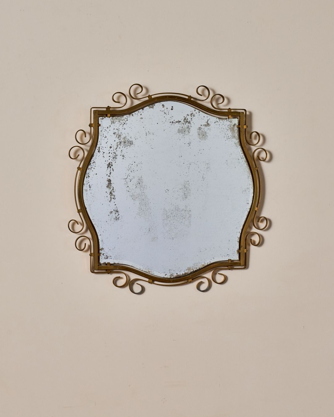 French Wrought Iron Mirror