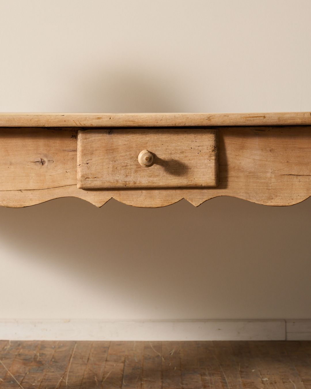 19th c. Scalloped Farm Table