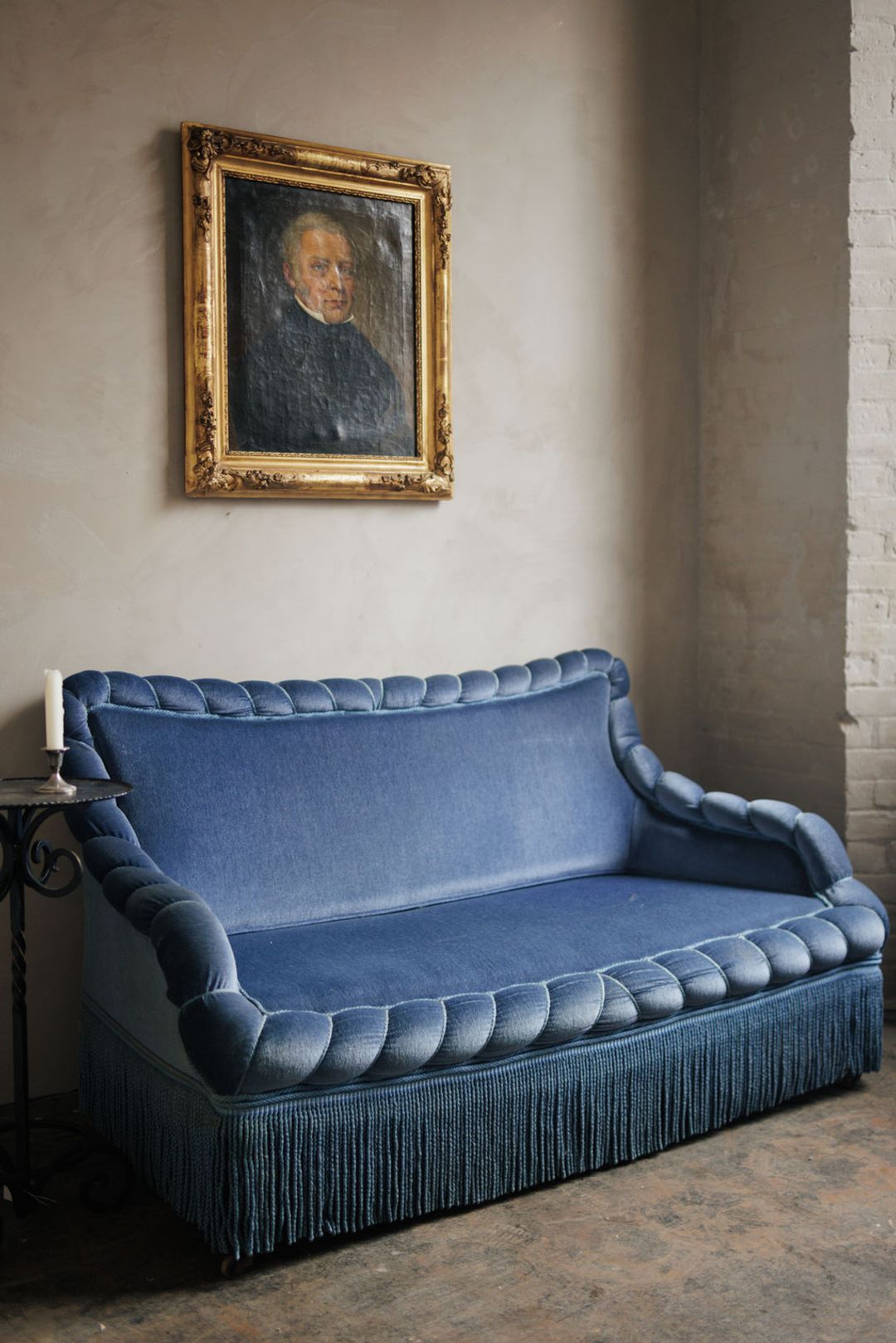 Napoleon III Cobalt Loveseat