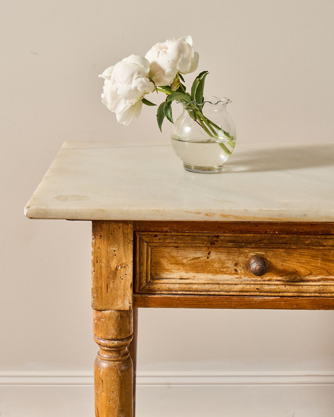 19th c. Marble Kitchen Island
