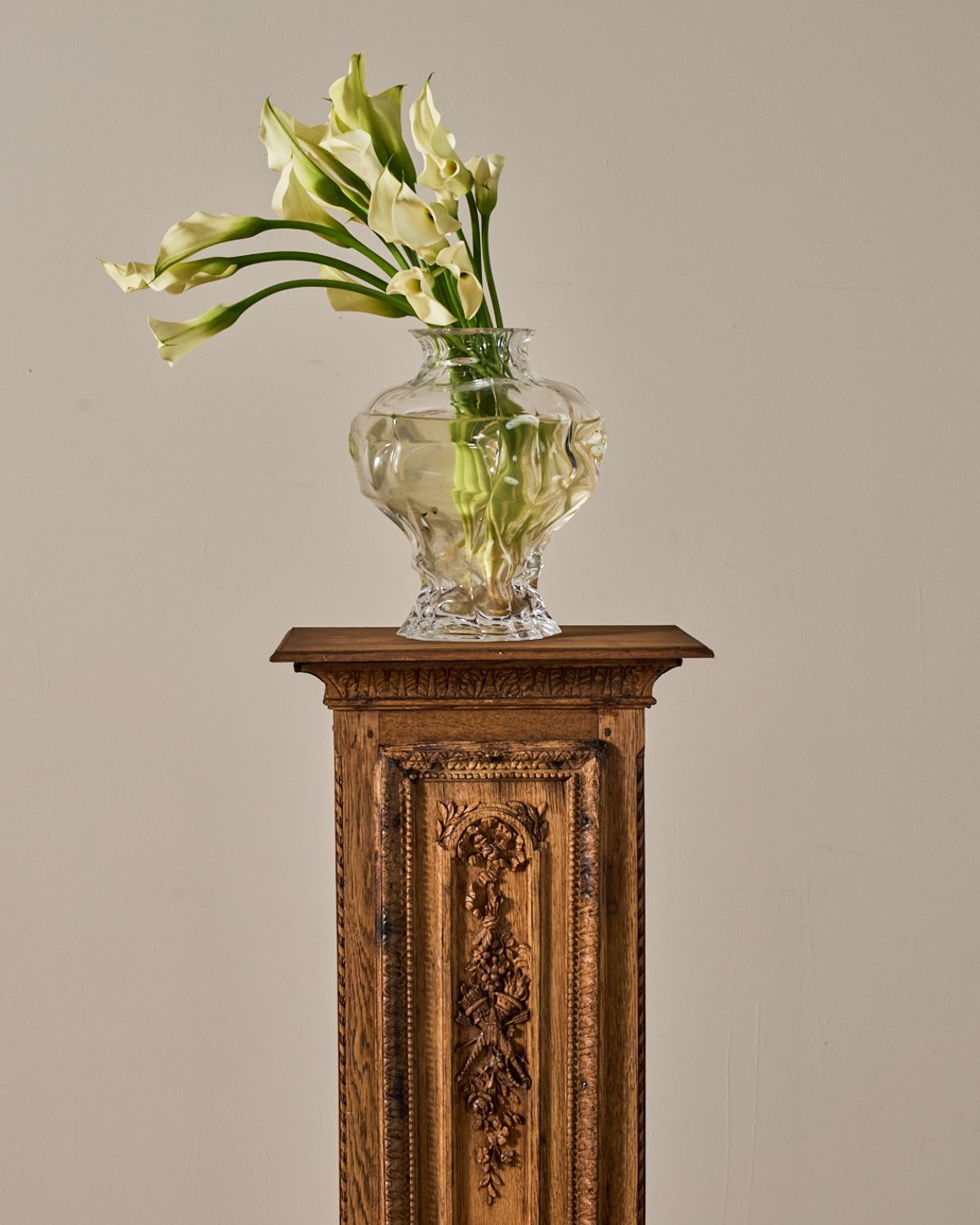 19th c. Oak Pedestal