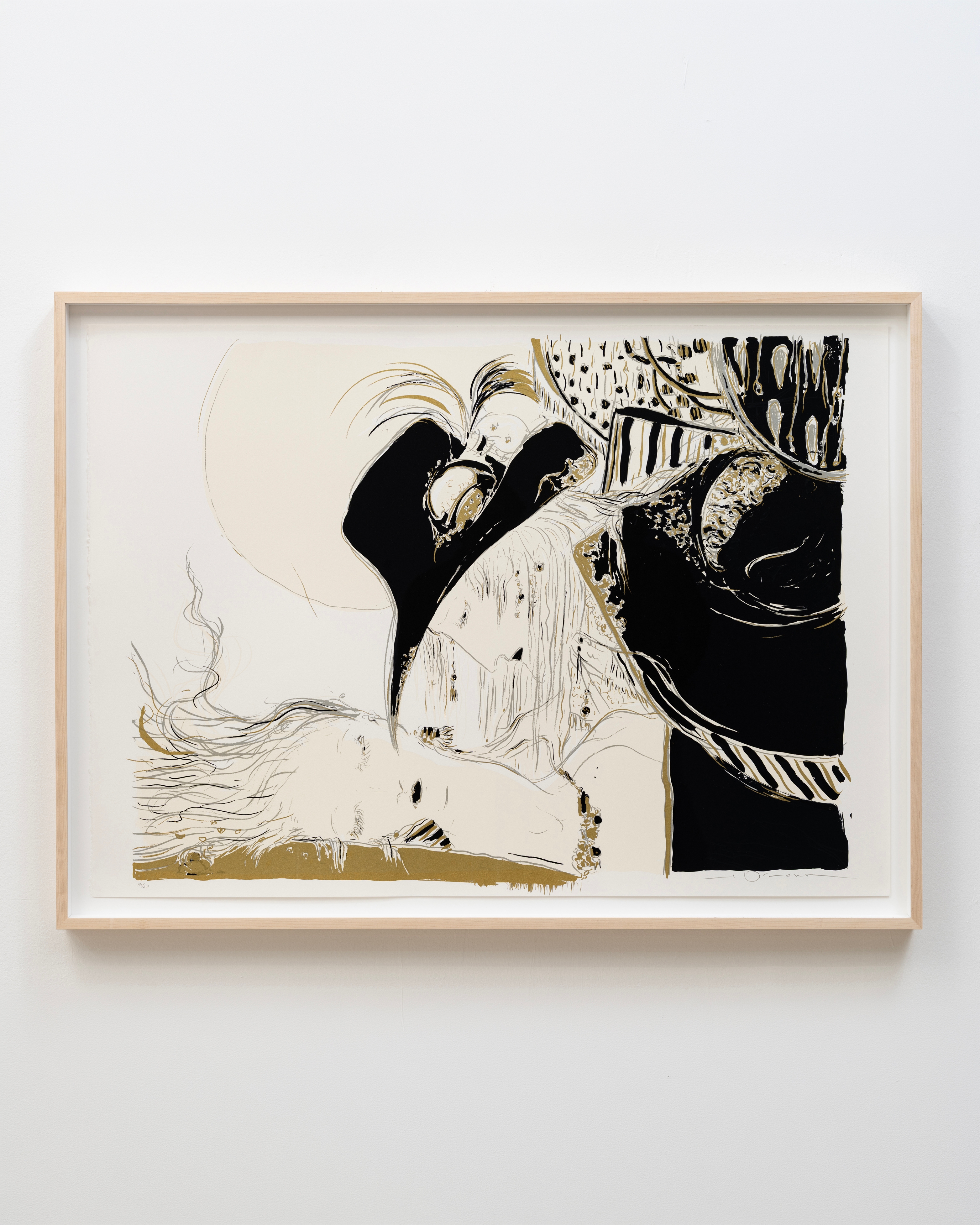 Yoshitaka Amano
Serenade, 1997/1997
Silkscreen on BFK paper
31 1/2 x 43 7/8 in, 80 x 111.5 cm; 34 3/4 x 47 1/4 in, 88.3 x 120 cm (framed)
Edition of 200