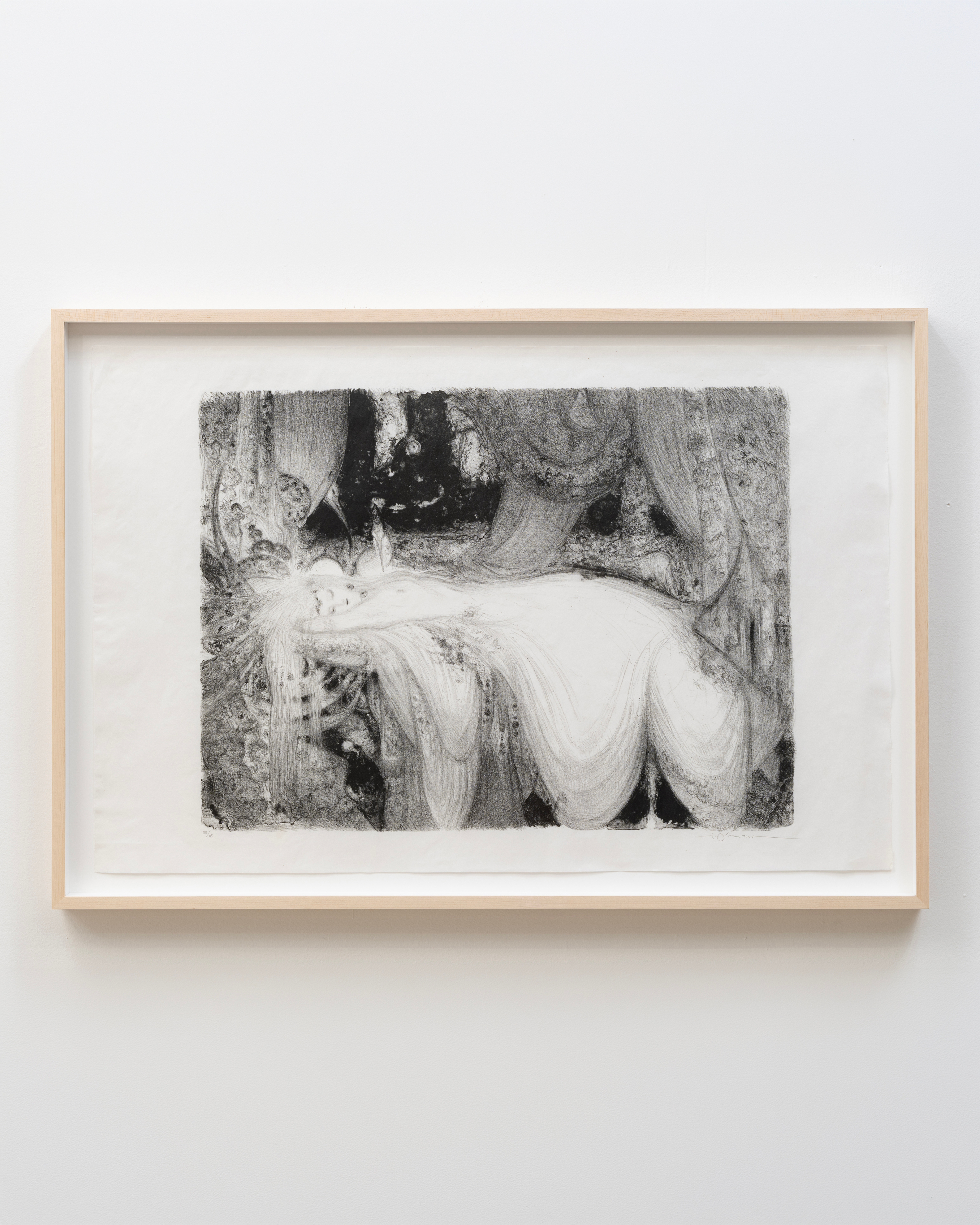 Yoshitaka Amano
UN REVE D’OR, 1996/1996
Lithograph on washi
25 3/8 x 38 1/4 in, 64.5 x 97 cm; 28 1/2 x 41 3/4 in, 72.4 x 106 cm (framed)
Edition of 45