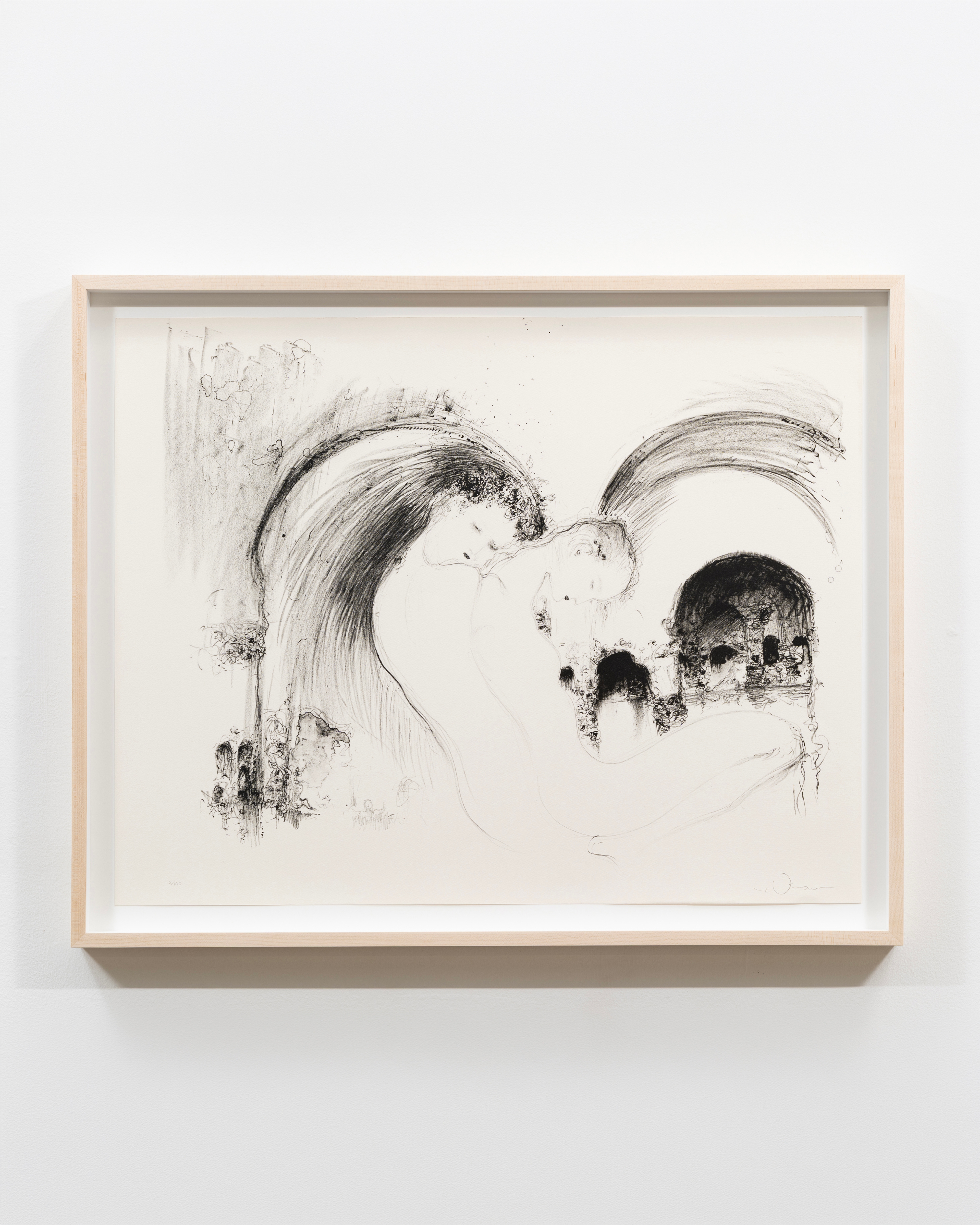 Yoshitaka Amano
Temperature, 1993/1998
Lithograph on arches paper
24 5/8 x 31 1/4 in, 62.5 x 79.5 cm; 27 7/8 x 34 1/2 in, 70.8 x 87.6 cm (framed)
Edition of 100