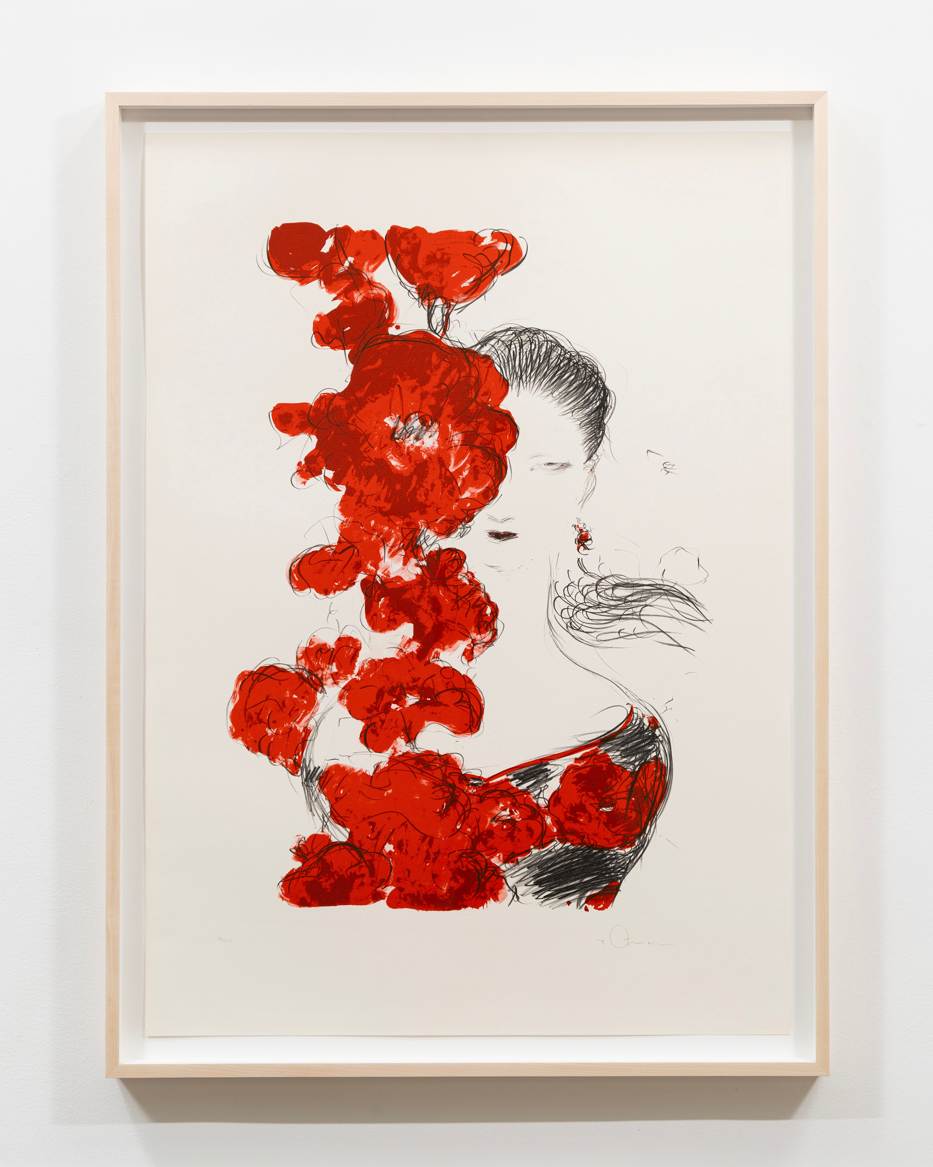 Yoshitaka Amano
Akaibana Aoi Hana, 1998/1998
Lithograph on Arches paper
41 x 29 1/8 in, 104 x 74 cm; 44 1/4 x 32 1/2 in, 112.4 x 82.5 cm (framed)
Edition of 100