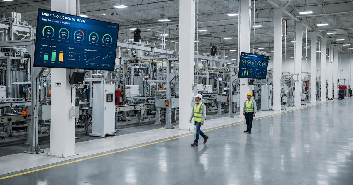 manufacturing-digital-signage-production-kpi-arreya