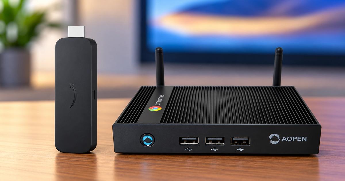 Chromebit alternative Amazon Signage Stick and Aopen Chromebox Mini 2 Arreya Digital Signage