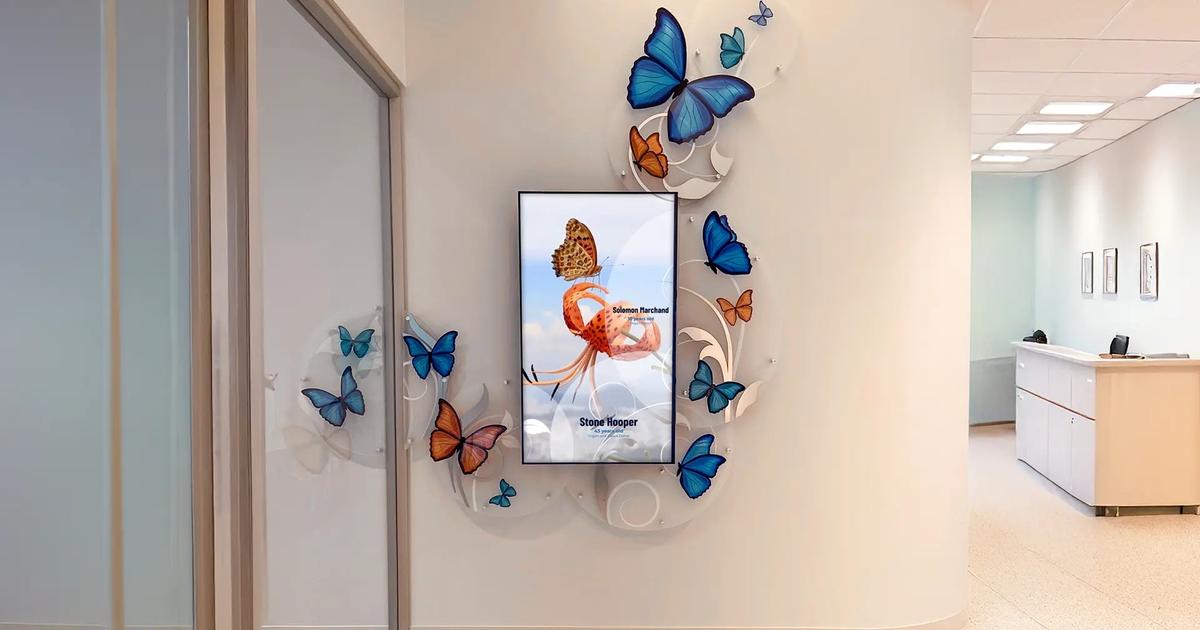 digital donor wall butterflies