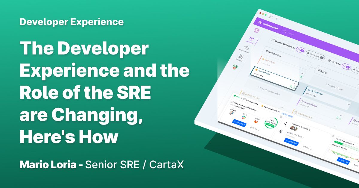 Thumbnail for resource: "The Developer Experience and the Role of the SRE Are Changing, Here's How"