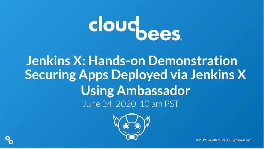 Thumbnail for resource: "Jenkins X: A Hands-On Demonstration -- Securing Apps Deployed via Jenkins X with Ambassador Edgestack"