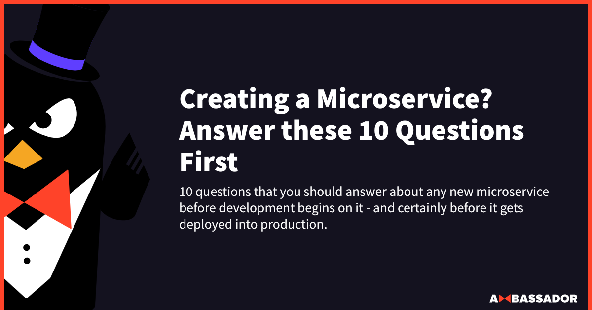 Thumbnail for resource: "Creating a Microservice? Answer these 10 Questions First"
