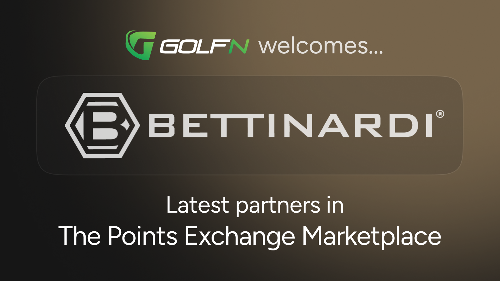 New Points Exchange Partner: Introducing Bettinardi