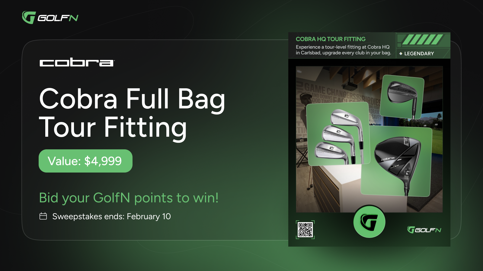 Go Low in 2026: Win a Legendary Cobra HQ Tour Fitting Experience