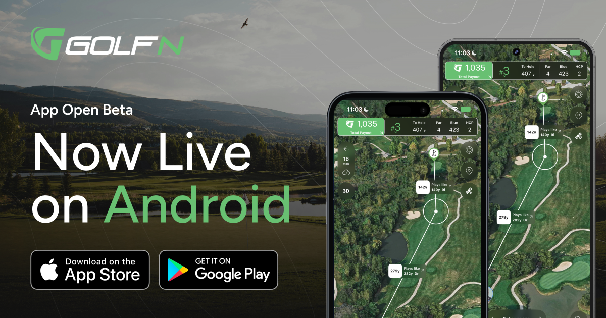 GolfN app is now available on Android in the Google Play store