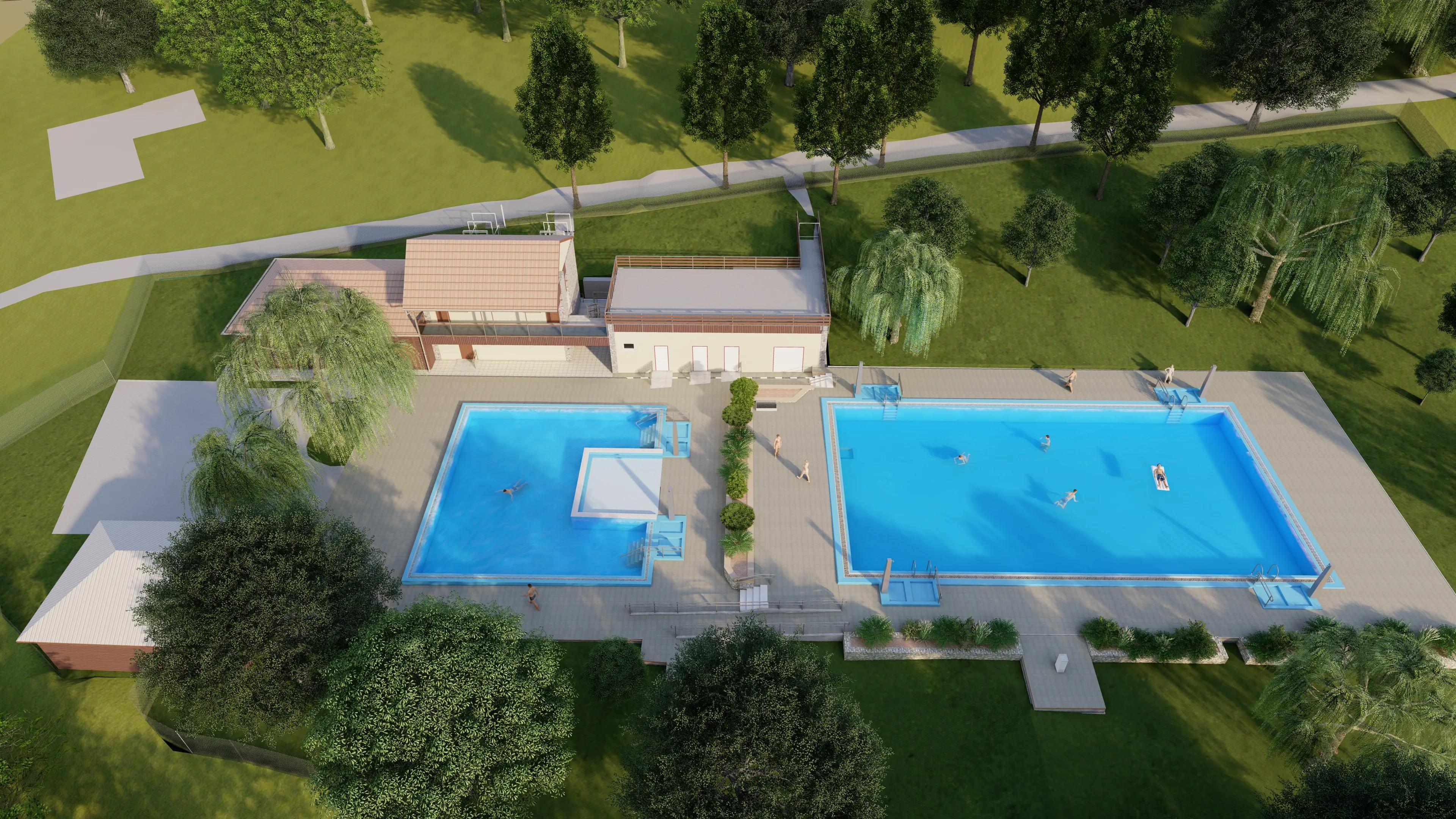 Budapest Óbuda Szabadidőpark medencepark rekonstrukciója - Image 2