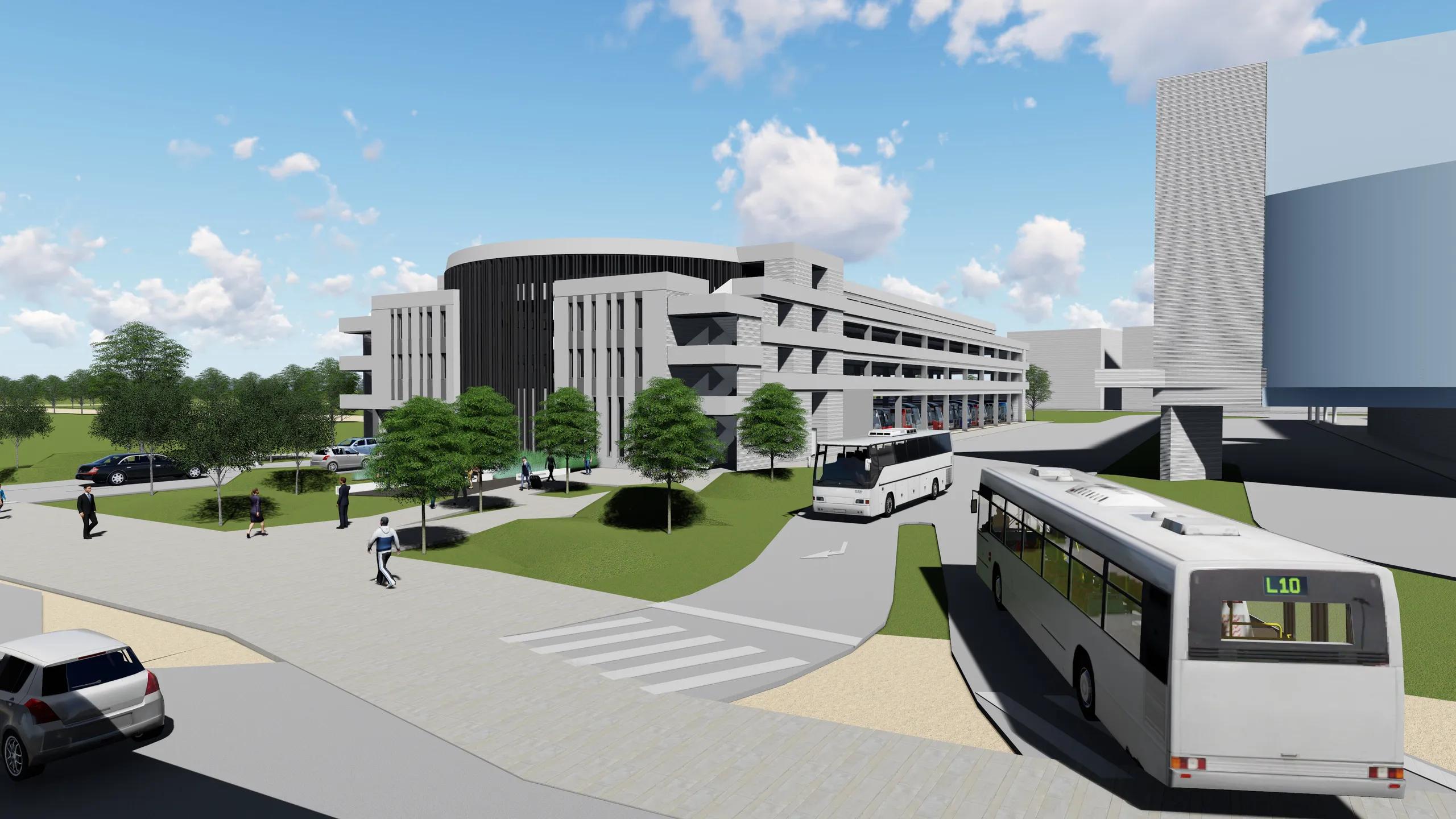 Népligeti Buszállomás és környezetének rendezése, parkolóház - Image 6