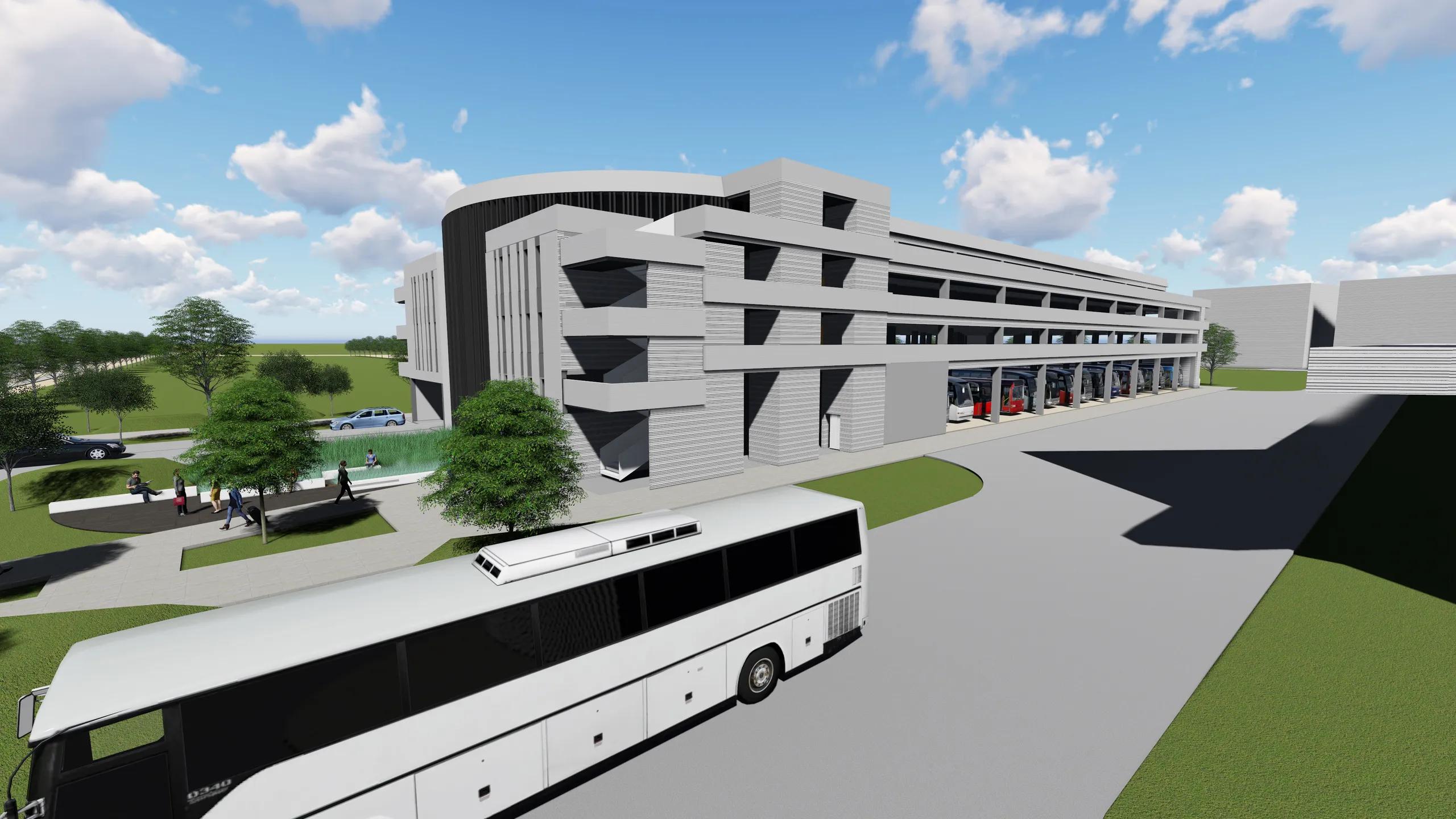 Népligeti Buszállomás és környezetének rendezése, parkolóház - Image 13