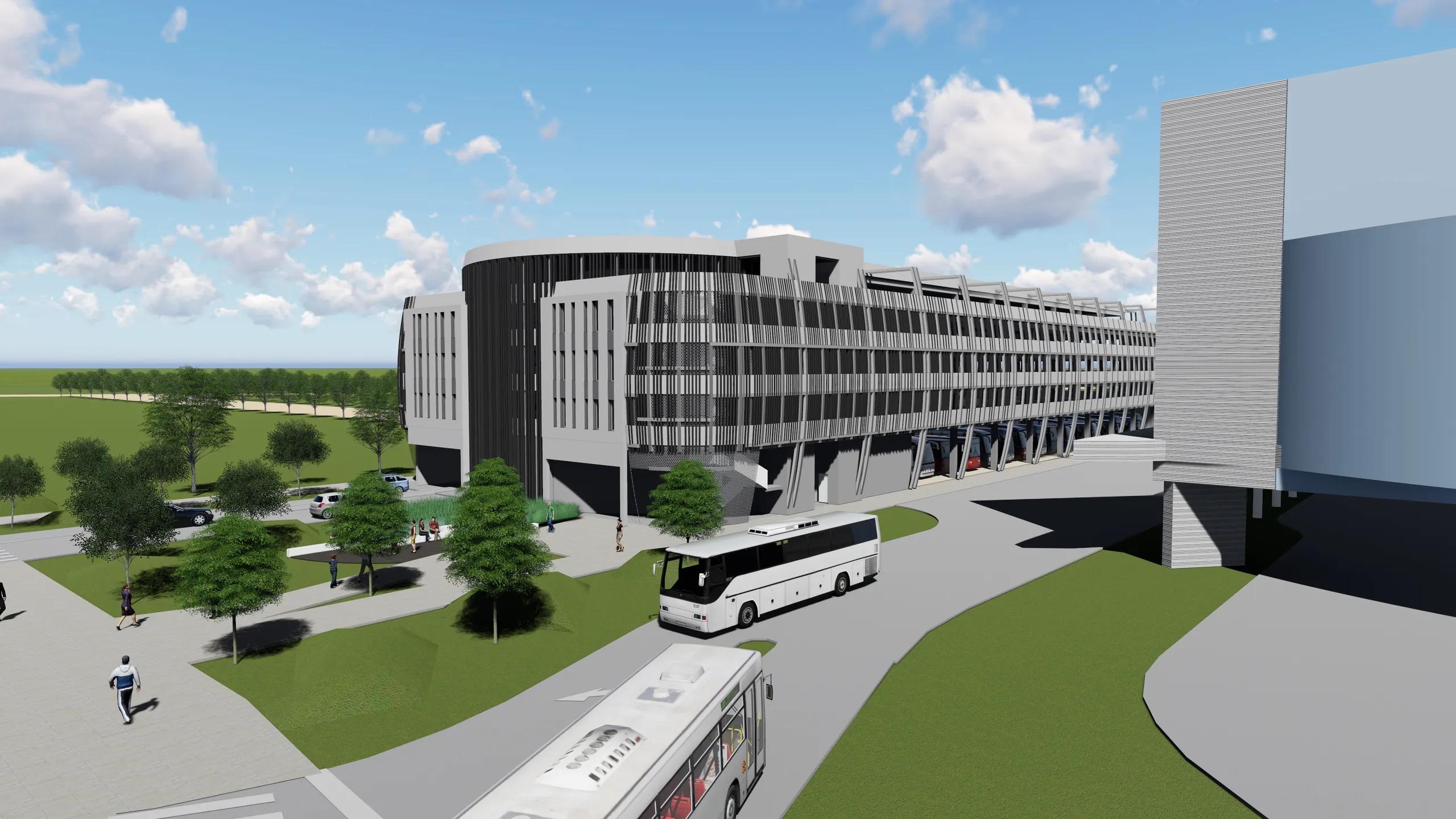 Népligeti Buszállomás és környezetének rendezése, parkolóház - Image 21