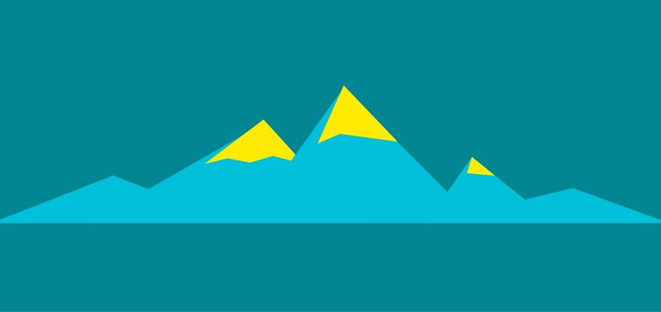 Illustration of a mountain Range
