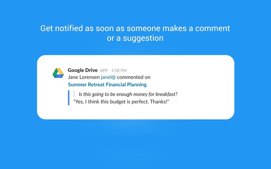 Collaboration tools for Slack – Google Drive