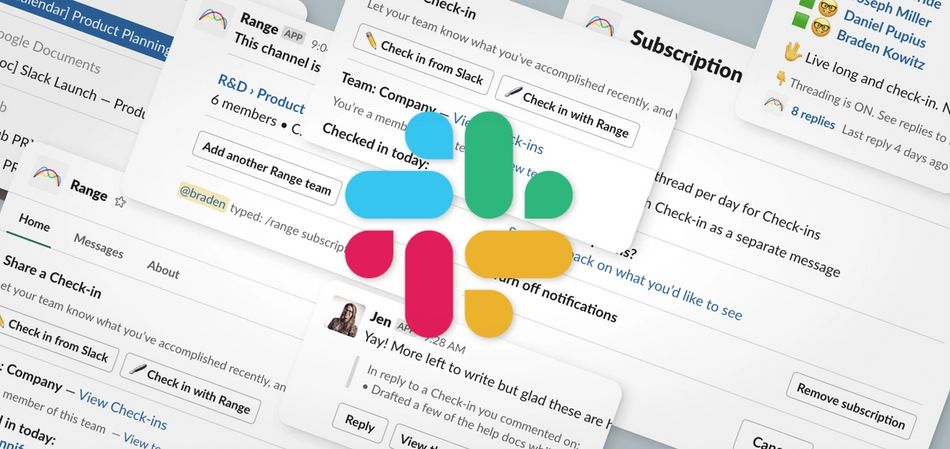 Screenshots of Slack Designs