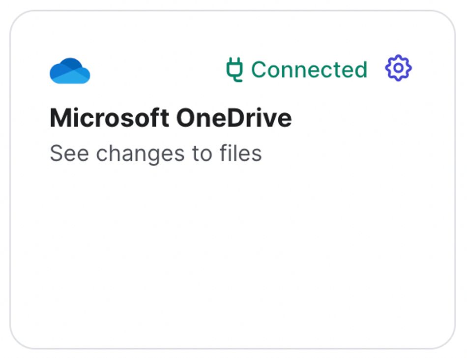 Microsoft OneDrive Connected