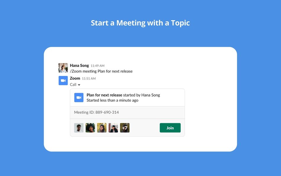 Collaboration tools for Slack – Zoom