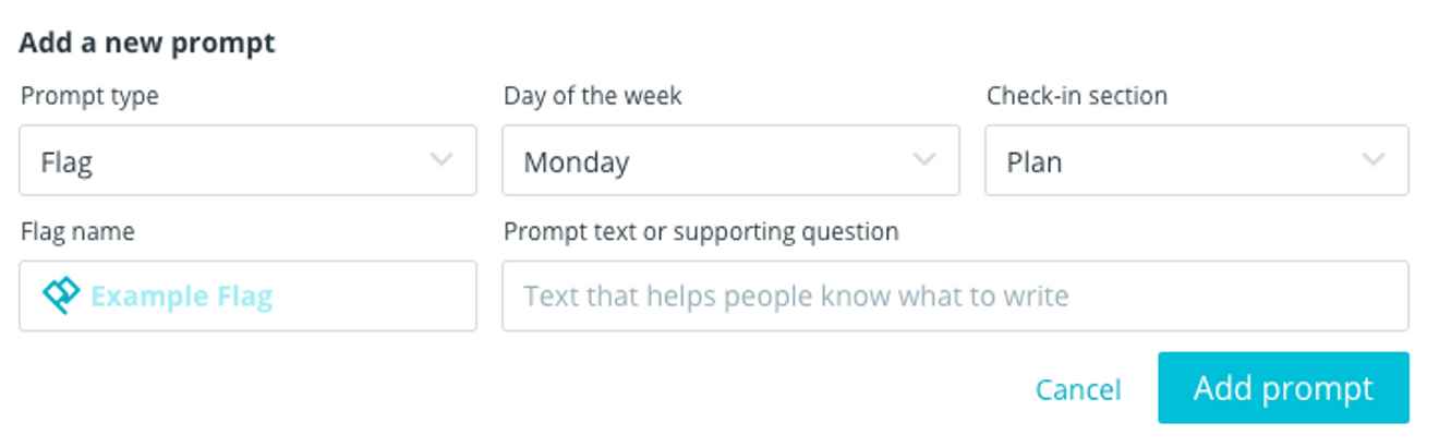Setting up a custom Check-in Prompt in Range