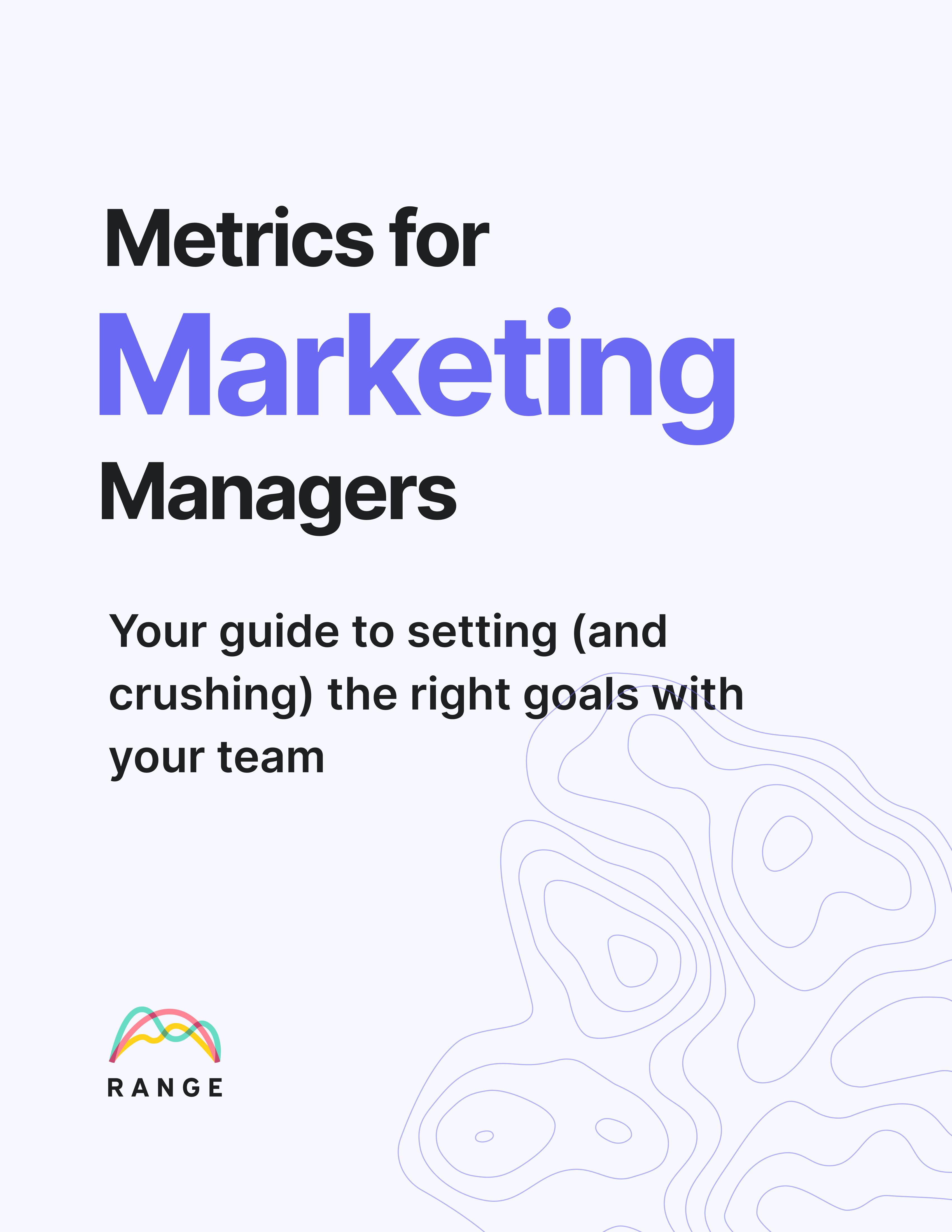Metrics for Marketing Managers
