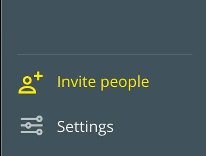 Invite people from your team