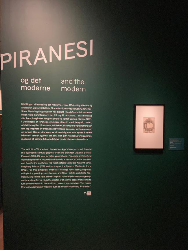 Piranesi og det moderne - flott utstilling på Nasjonalmuseet!