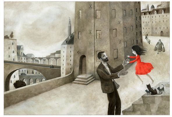 Kan kunst forandre verden? Illustrasjon fra boka "Fargene som forsvant"