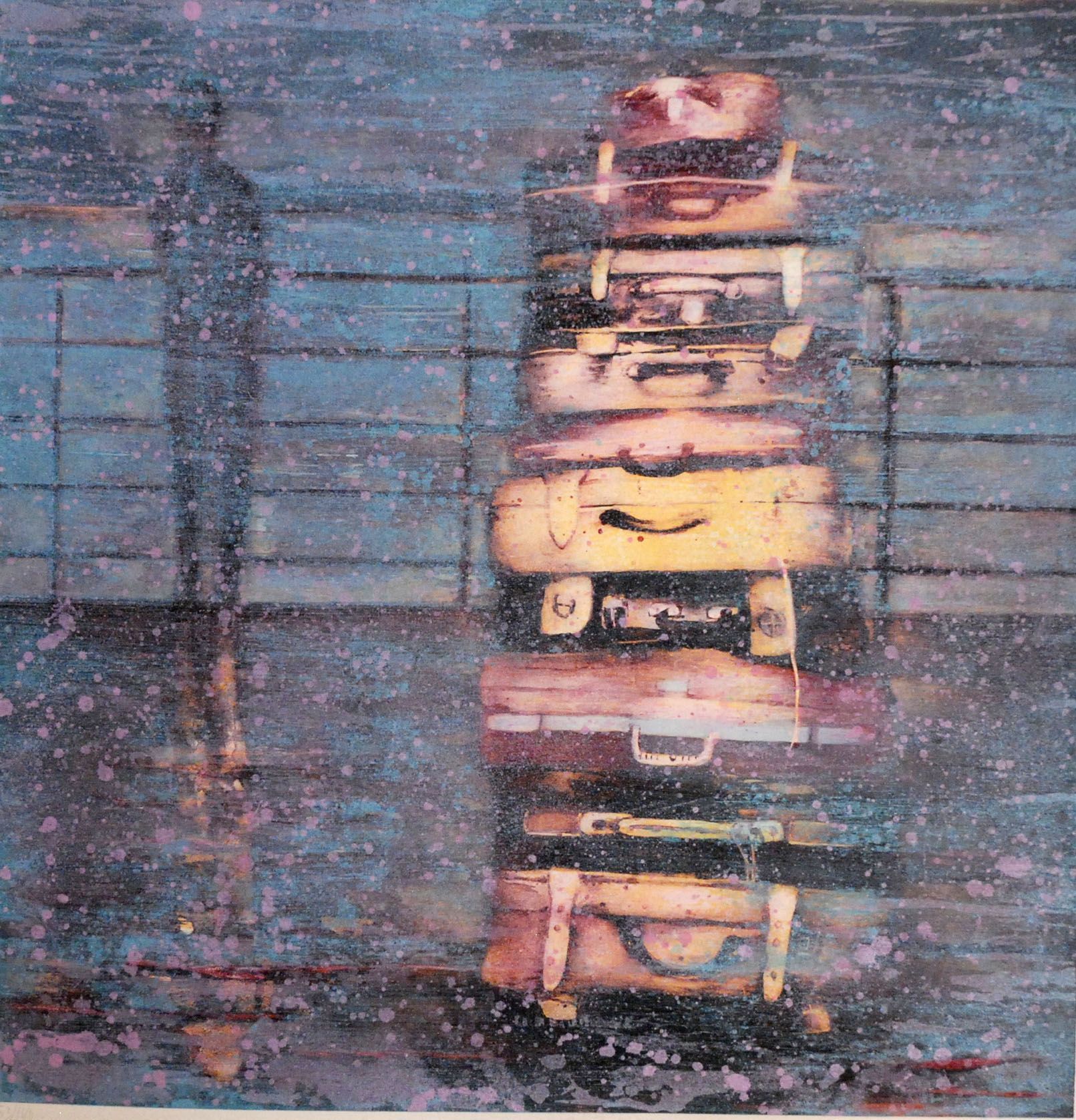 Frank Brunner "Waiting I", litografi